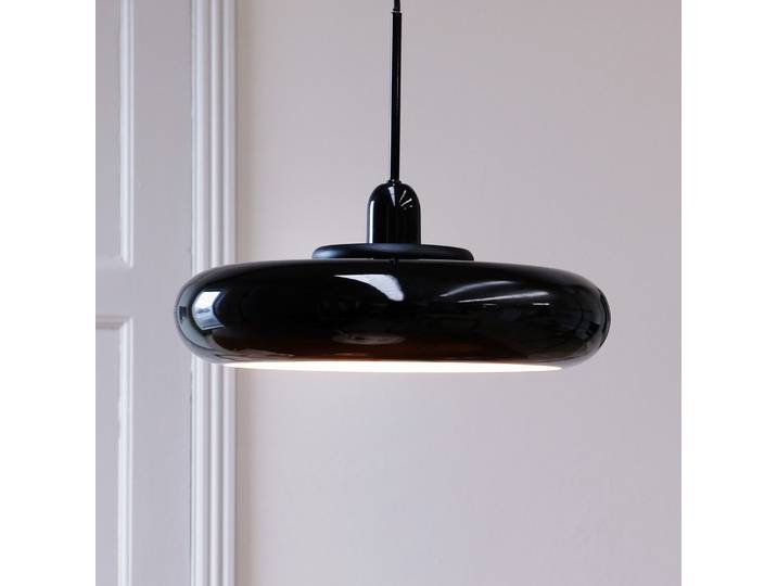 Suspension Planet Noir/Noir - Dyberg Larsen - Salon / séjour - Design - Métal - Avec abat-jour