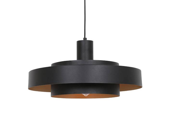 Suspension Flinter - Type B Ø 50cm Noir Coton E27