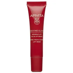 Apivita, Augenpflege, Beevine Elixir Wrinkle Lift Eye & Lip Cream with Polyphenols, Marine Biotech Active & Goji Berry 0.5 (Augenpflege Crème, 15 ml, Tag + Nacht)