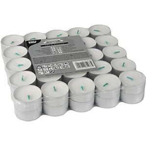 Papstar Teelichter 81486, weiß, Ø 37 mm, Höhe 18 mm, 4h Brenndauer, 50 Stück