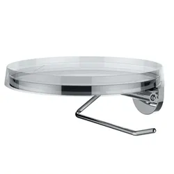 LAUFEN Toilettenpapierhalter Kartell · LAUFEN, 185x185, Kristallklar, 38433.2, 3843320040001 H3843320040001