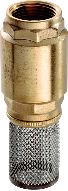 Schmidt, Hermann Hermann Schmidt Fußventil 1/2" Messing, mit Saugkorb aus Edelstahl