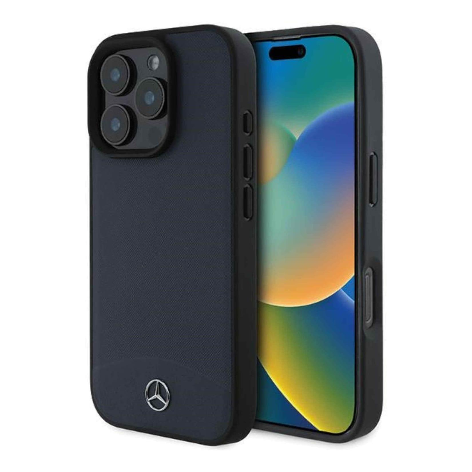 Mercedes Apple iPhone 16 Pro Max Textured And Plain Leather MagSafe