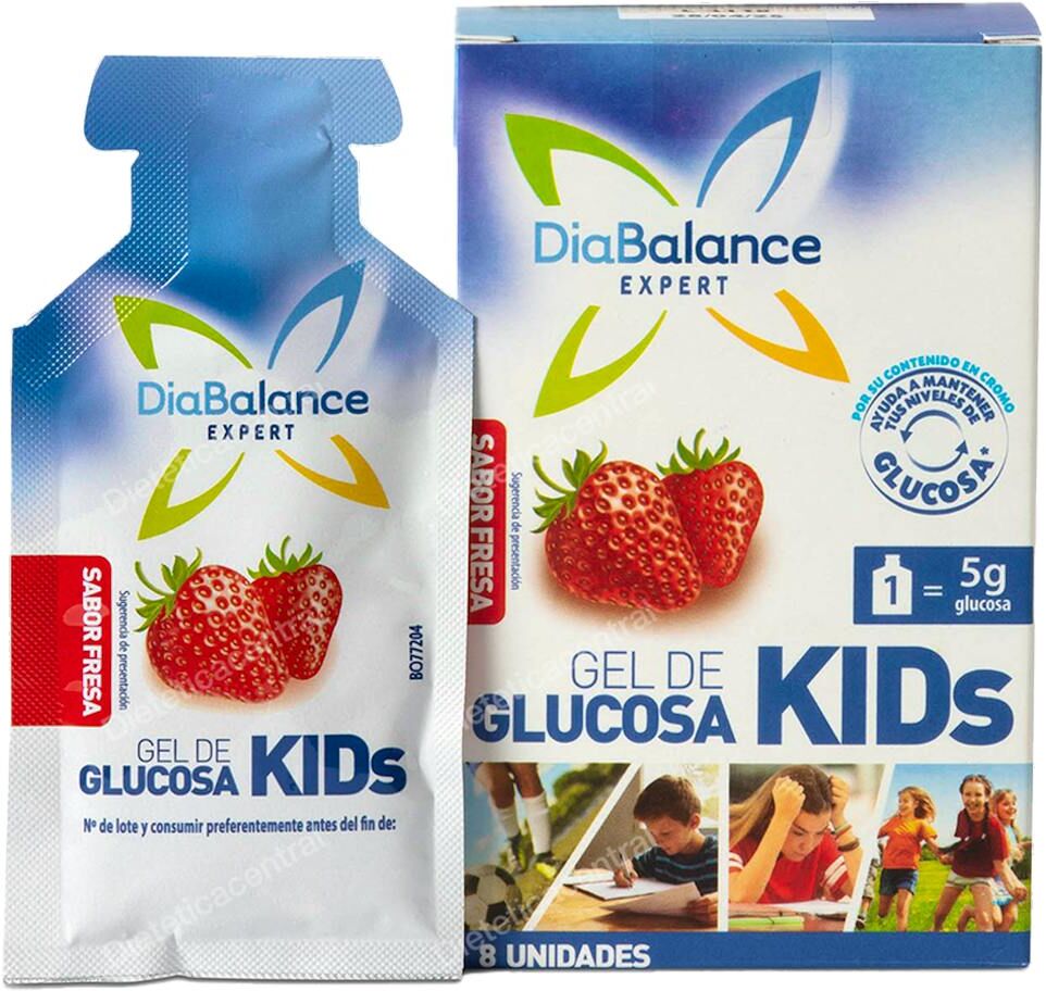 Diabalance diabalance gel glucosa kids fresa 8ud.