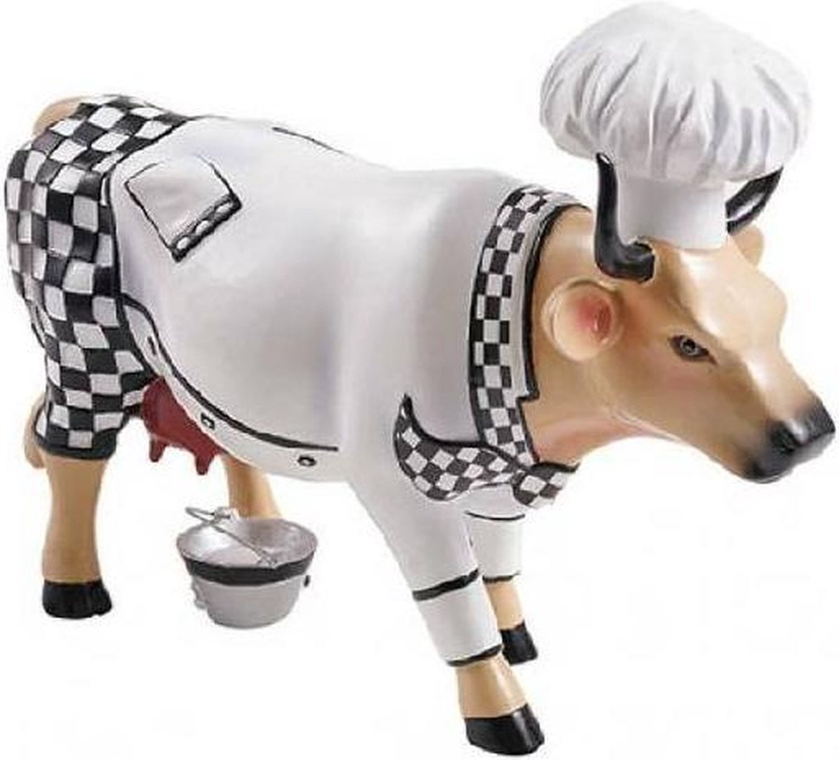 CowParade Chef Cow Tabletop Decoratie Medium
