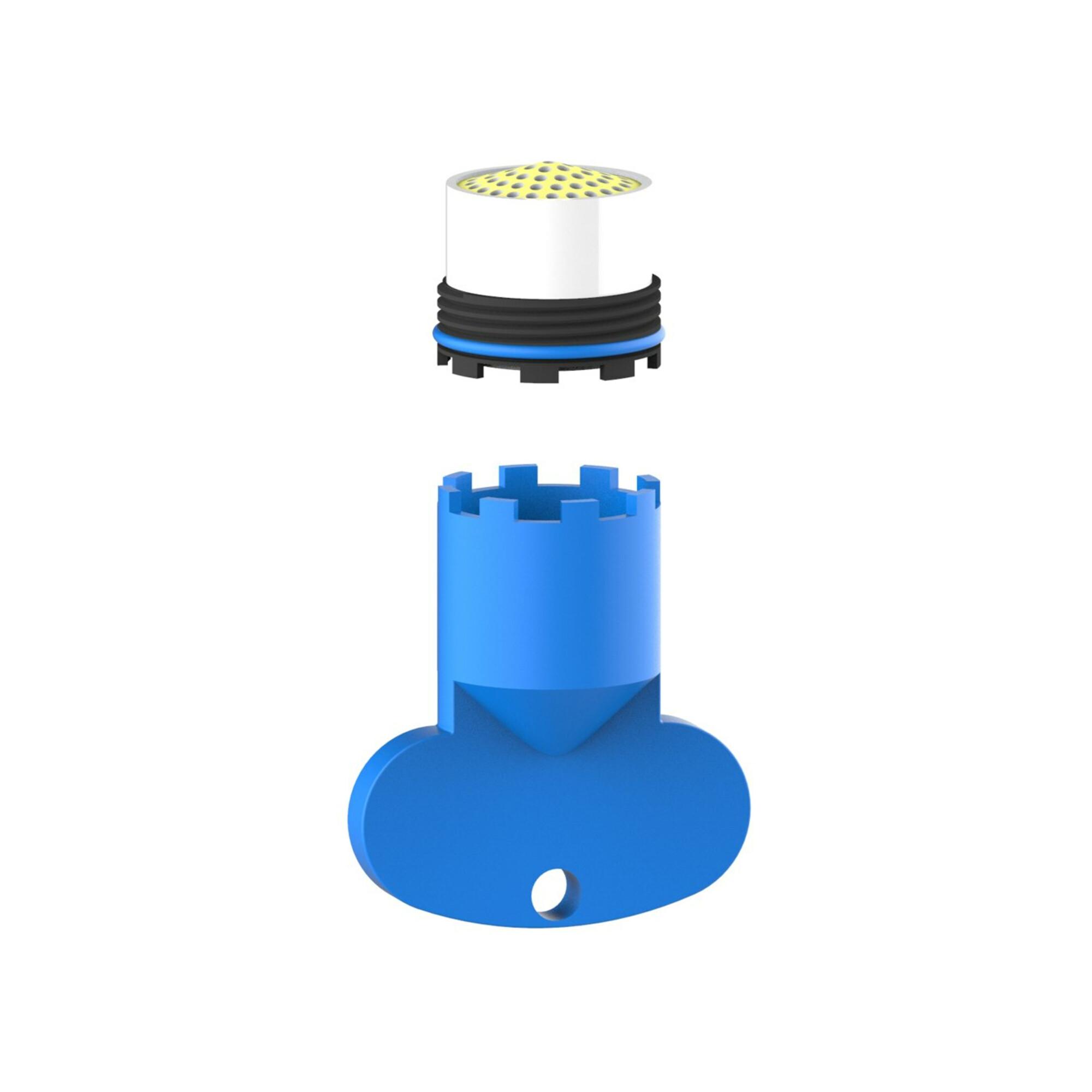 Keuco Strahlregler Ersatzt.ARM 50100 Cache M16,5x1 gelb, passend zu 51609 (50100000184)