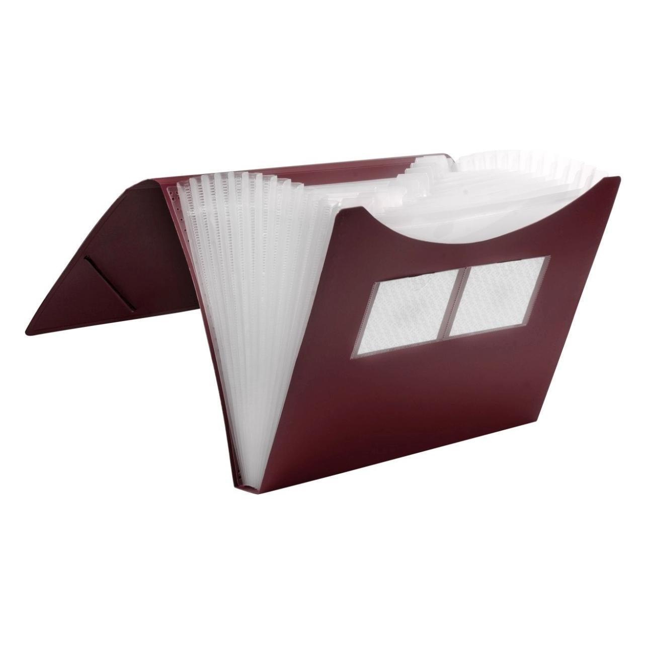 Foldersys Fächermappe 12 Fächer rot (A4) (70009-88)