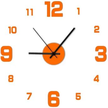 Uplifted Trends Modern Frameless DIY Wall Clock Silent Creative Home Decoration For Living Room & Office gold