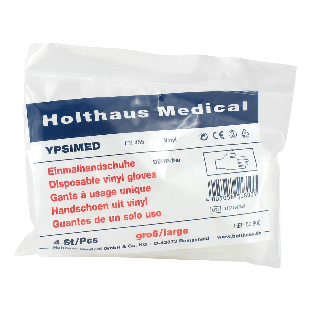 Holthaus Medical GmbH & Co. KG Handschuhe Einmal Ypsimed Vinyl gross 03369964