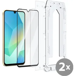 Cazy Schutzglass Tempered Glass, Bildschirmschutz (2 Stk., Samsung Galaxy A16), Smartphone Schutzfolie, Transparent