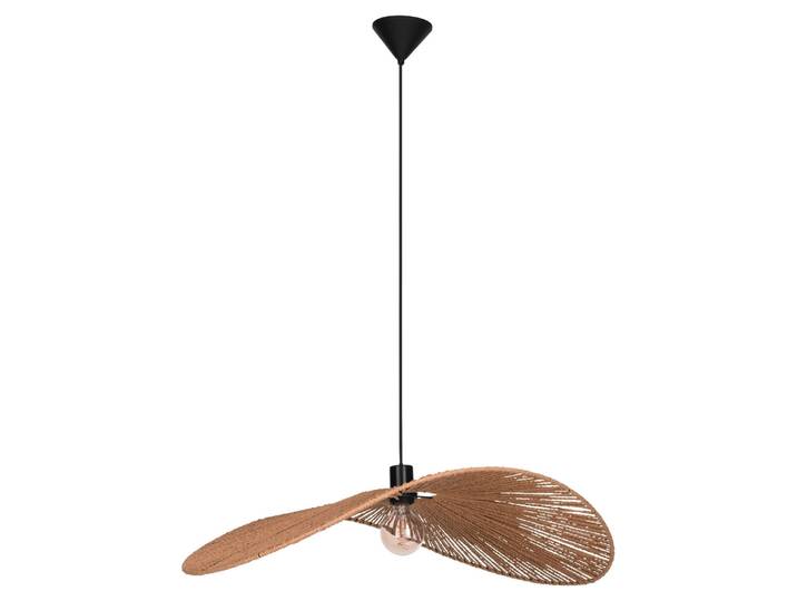 Suspension - 80 x 110 cm - Marron - Noir - Cordage - Acier