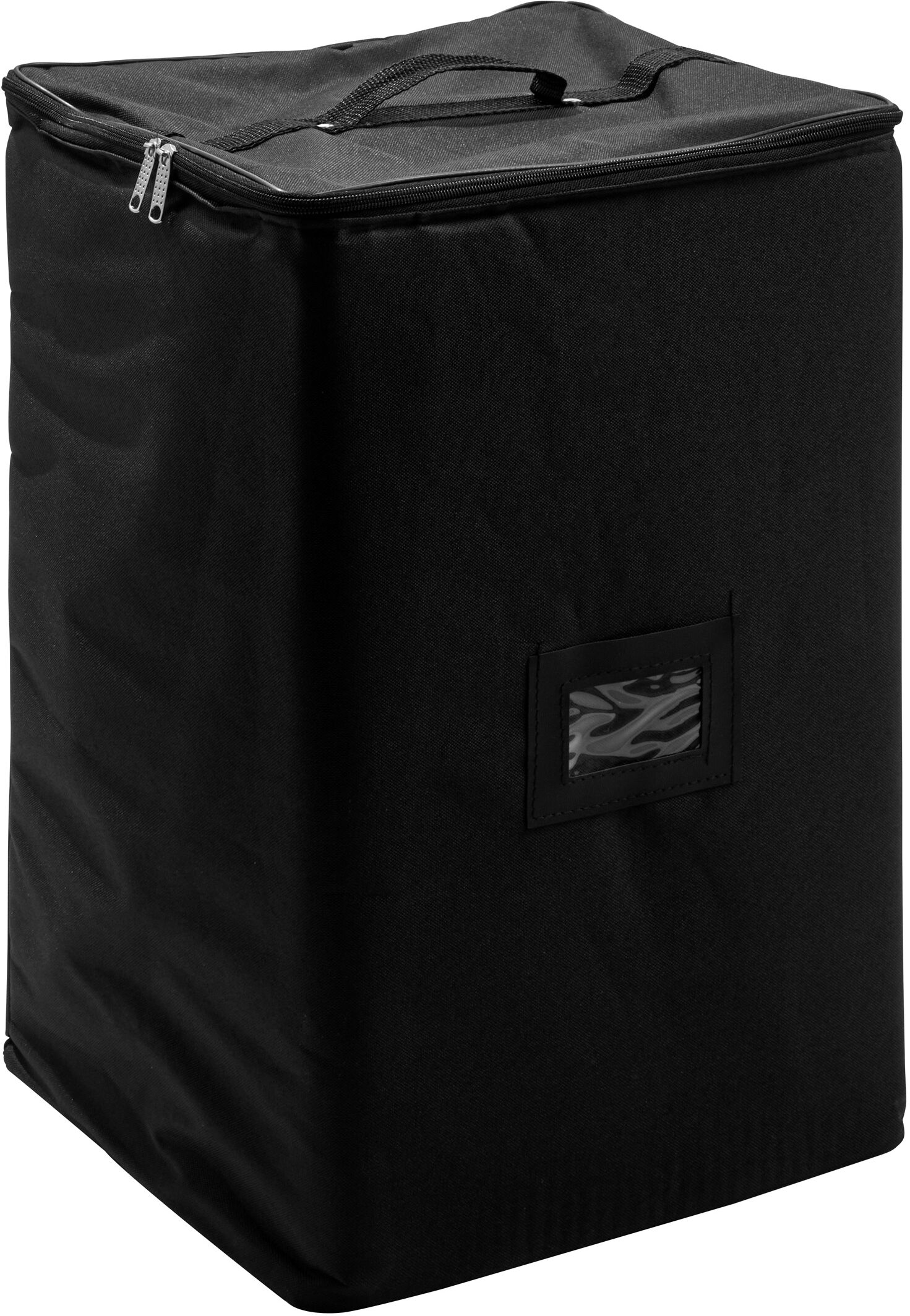 SPRINTIS Présentoir brochures pliable DENVER 4 x A4 avec sac, noir 4 compartiments    noir, métal, plastique
