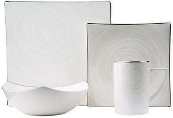 Red Vanilla Orbit 4Pc Place Setting