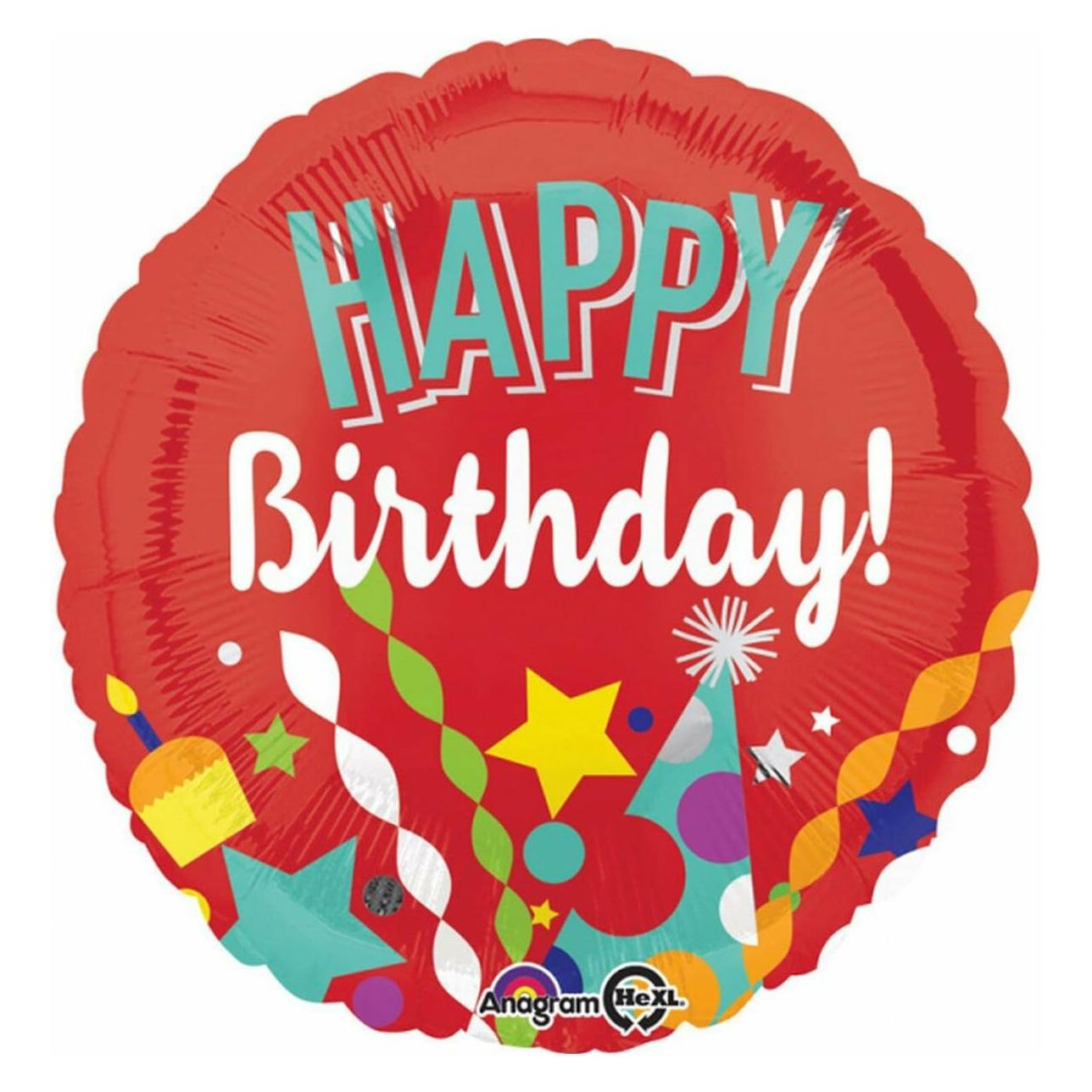 Amscan Folienballon Happy Birthday (5x) (3514301)