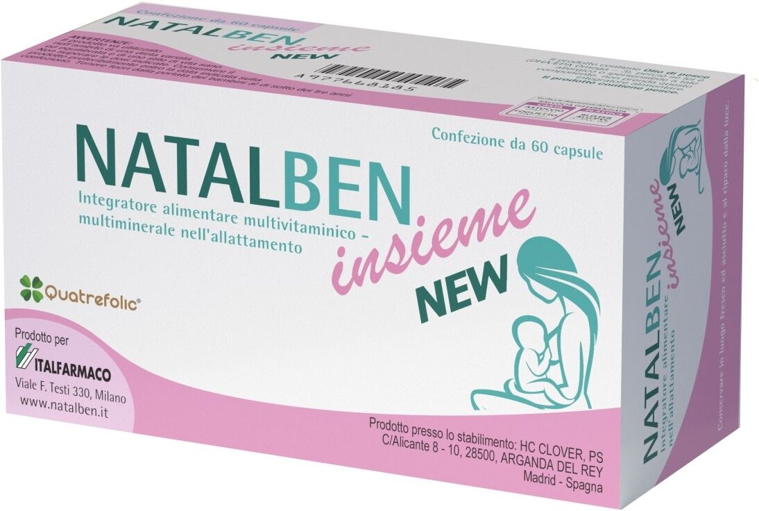 Italfarmaco Natalben Insieme New 60 capsule gravidanza multivitaminico