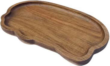 Inspire Picks Japanese Style Cloud Wooden Serving Tray For Bread, Desserts & Coffee s