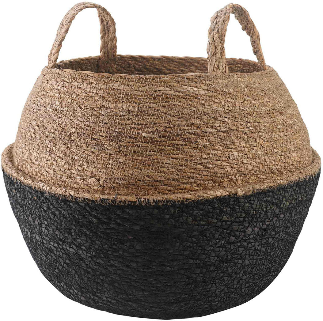 Dakota Fields Pot Planter Black 36cm H x 45cm W x 45cm D