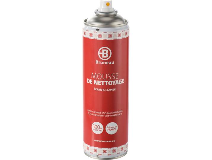 Mousse de nettoyage toutes surfaces plastiques Bruneau - 500 ml - Mousses pour surfaces plastiques - Bruneau