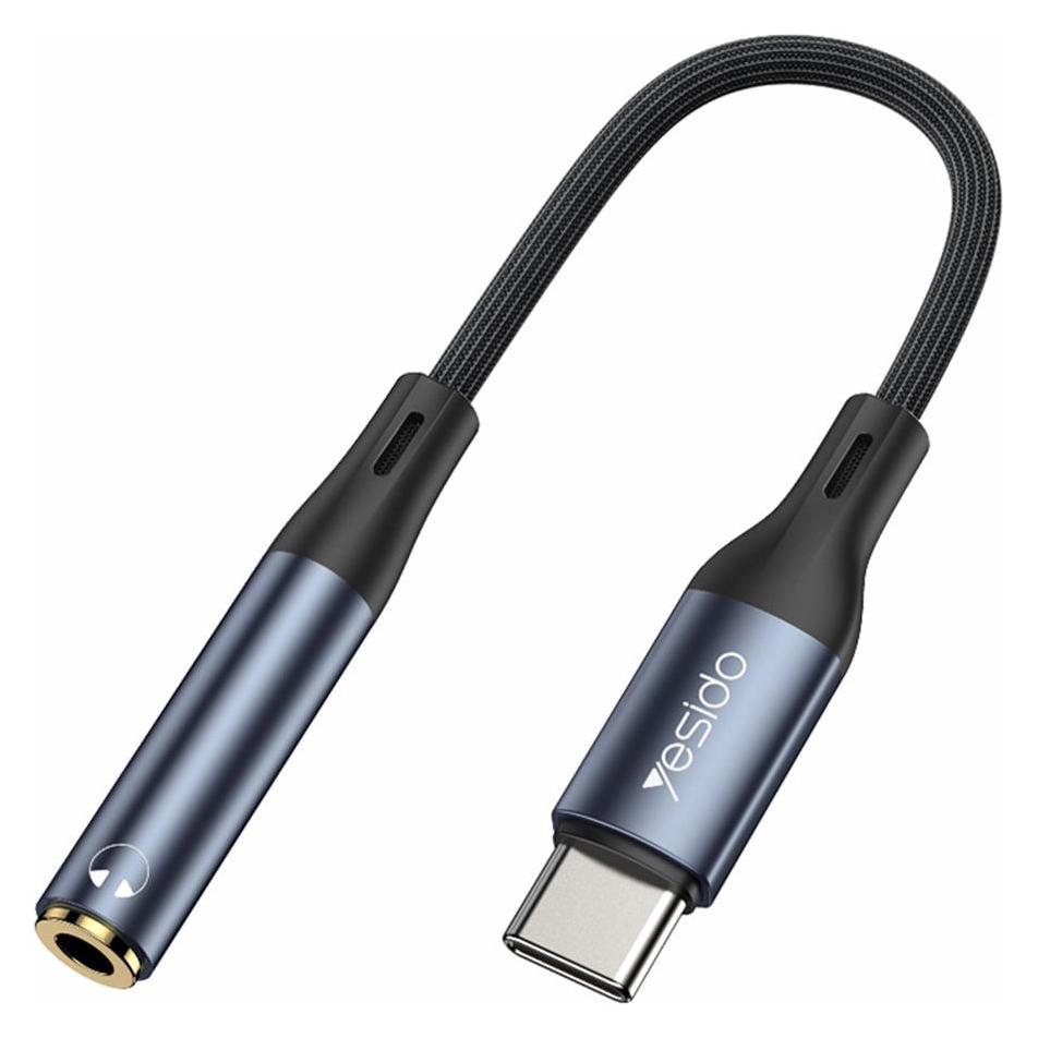 Yesido USB C - 3.5mm Buchse (0.12 m, AUX Kabel) (YAU38)