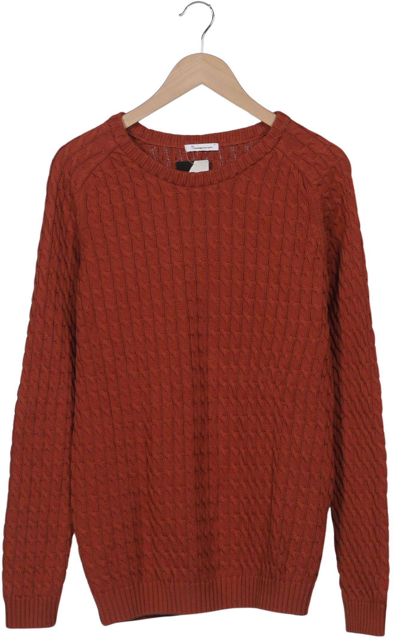 Knowledge Cotton Apparel Herren Pullover, Orange, Gr. M, Baumwolle - Second Hand