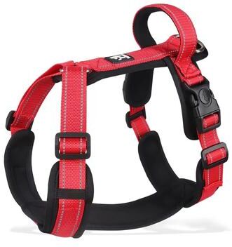 Uplift Essentials Professional Anti Escape Reflective Dog Harness With Control Handle red l
