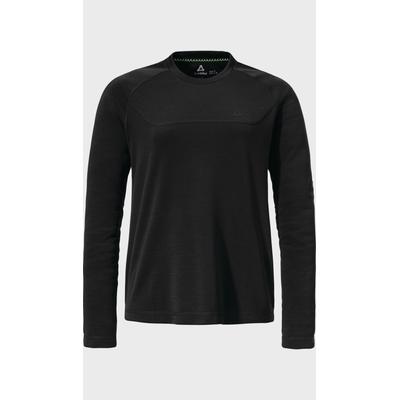 Funktionsshirt SCHÖFFEL "CIRC Longsleeve Style Smue WMS", Damen, Gr. 34, 9990, schwarz, Oberstoff: 100% Polyester, Rundhals, Shirts Funktionsshirt