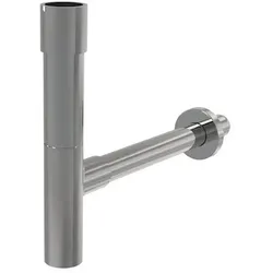 Alca Waschtischsiphon DN 32 DESIGN massiv, Metall, chrom-glänzend A402