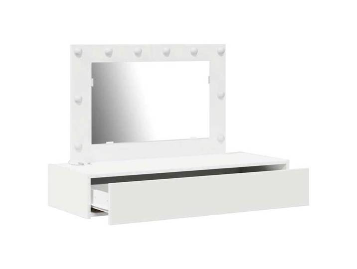 Black Week  Coiffeuse pour Femmes - BURKE - Blanc 100x40x70 cm - Bois d'ingénierie CC391