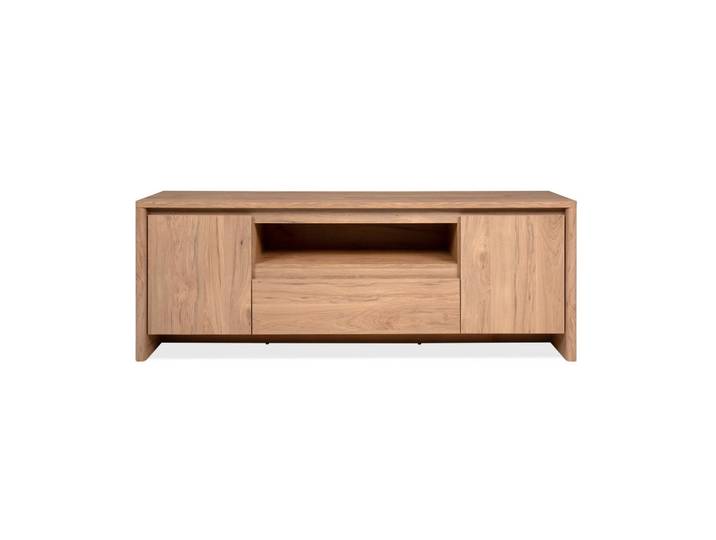 Mid.you Lowboard, Naturfarben, 2 Fächer, 163.5x59x40 cm, stehend, Wohnzimmer, TV Möbel, Lowboards, Lowboards stehend