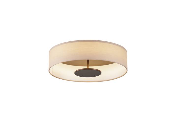 Moderne plafondlamp beige stof incl. LED 3-staps dimbaar - Bredow