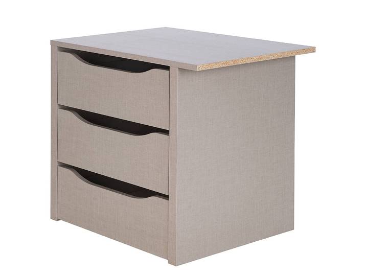 Schubladeneinsatz 66 cm 66 x 57 x 45cm Beige 3 Spanplatte, beschichtet