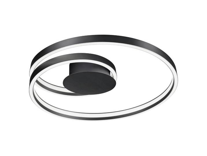 Cinque Led-Deckenleuchte Ciola, Schwarz, Metall, 12 cm, Lampen & Leuchten, Innenbeleuchtung, Smart-Home-Lampen, Smart Home Deckenleuchten