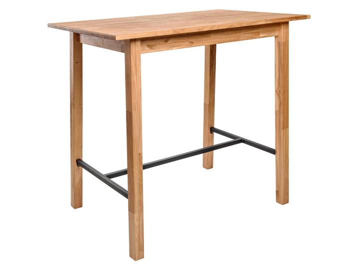 Bartisch, Wildeiche, Holz, Wildeiche, massiv, rechteckig, 70x105x117 cm, Esszimmer, Esstische, Stehtische
