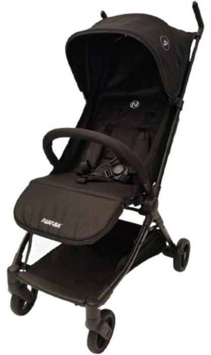 NANIA Babyjet ultracompacte kinderwagen met transporttas, 4 wielen, zwart