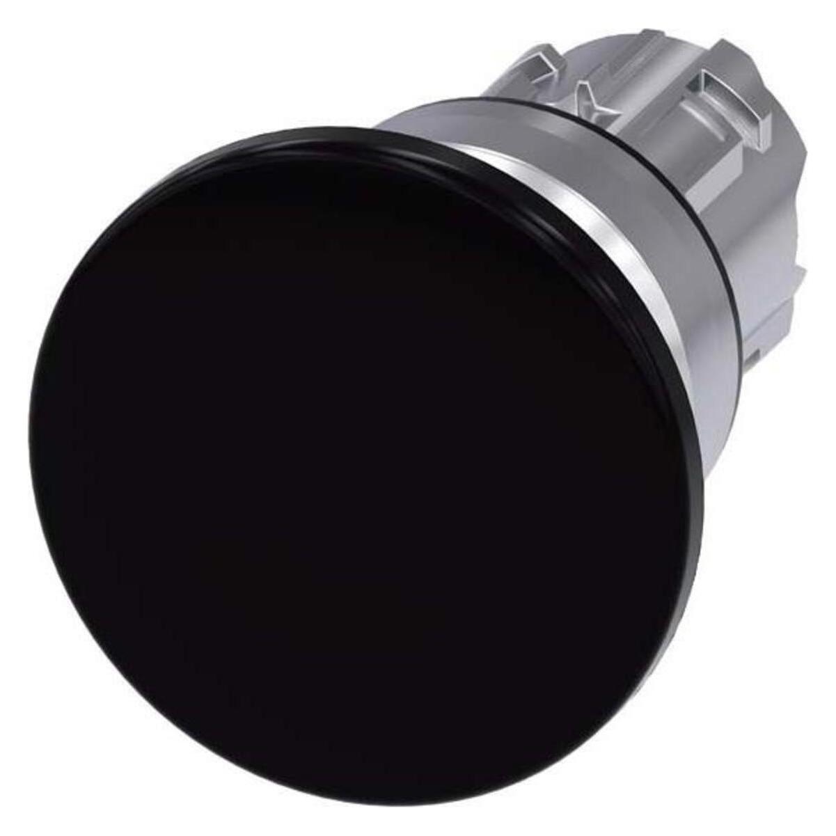 Siemens Mushroom pushbutton, 22mm, round, black (3SU1050-1BD10-0AA0)
