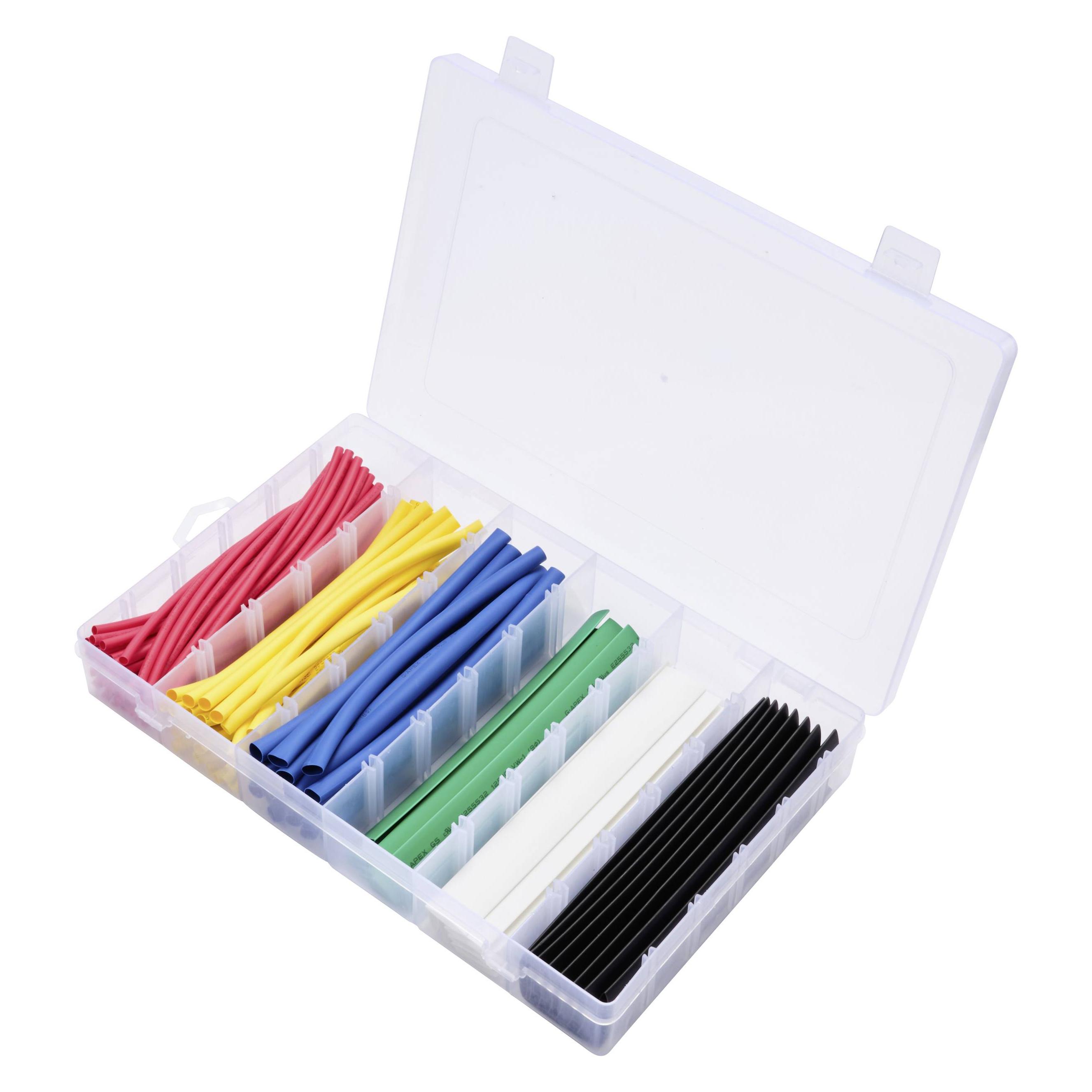 Tru Components TC-13388812 Schrumpfschlauchsortiment Rot, Gelb, Blue, Grün, Weiss (120x) (TC-13388812)