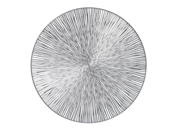 Napperon en matière plastique rond 38 x 0 x 38cm Argenté/Argenté