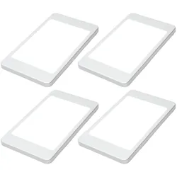 LED Unterbauleuchte, silber-grau, neutralweiss, ohne Sensor, 4er SET