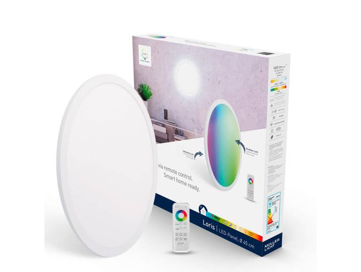 Tint LED Decken-/Wandpanel 45 cm Tint, Weiß, Kunststoff, 5.1 cm, Lampen & Leuchten, Innenbeleuchtung, Smart-Home-Lampen, Smart Home Deckenleuchten