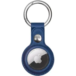 moex Apple AirTag Hülle aus PU Leder mit Schlüsselanhänger – TrackLoop