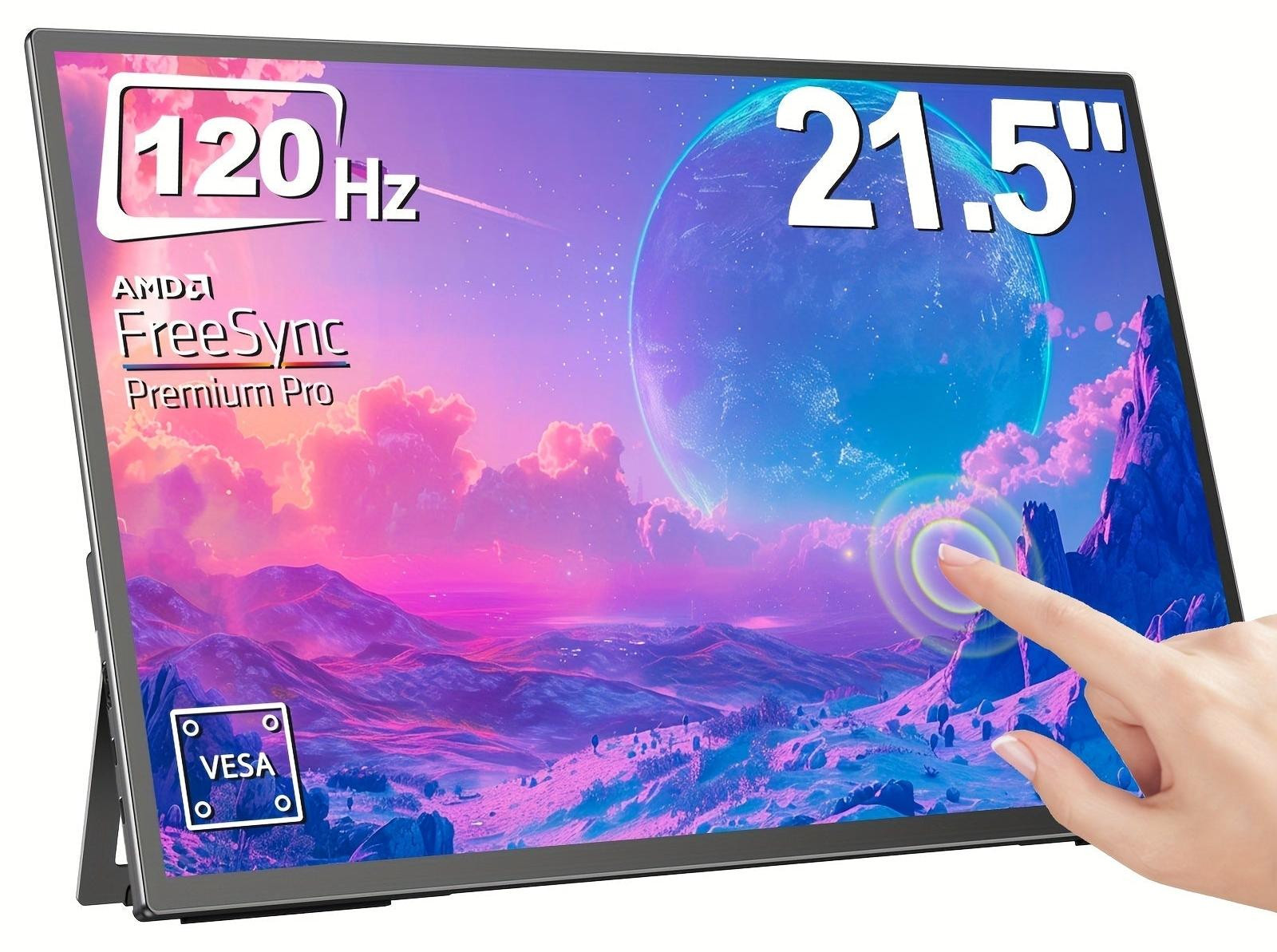 Selius Portable Monitor - 21,5 Inch Touchscreen Draagbaar Scherm