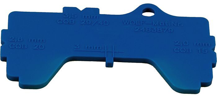 Wolf Brennereinstelllehre 248387999 für COB