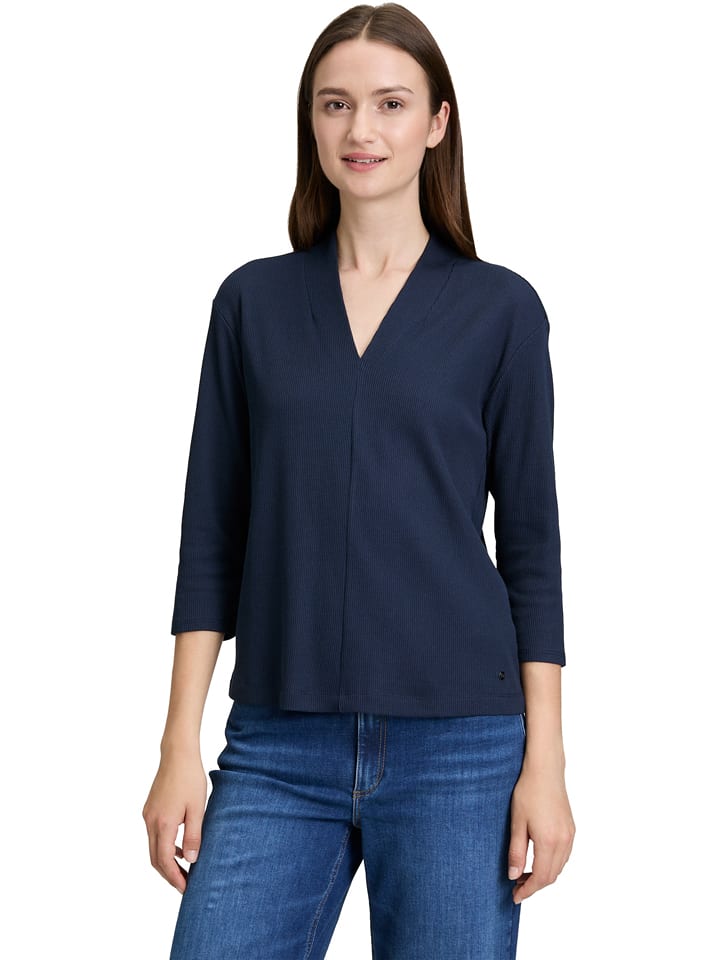 BETTY & CO Bluse in Dunkelblau - L