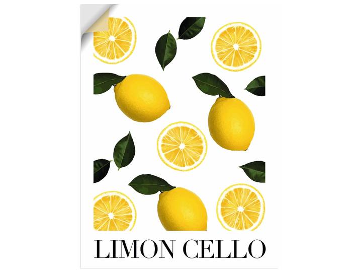 Wandbild ARTLAND Limon Cello , gelb (farbe bild(er): gelb), B:90cm H:120cm, Bilder, Wandbild, als Alubild, Leinwandbild, Poster, Wandaufkleber in verschied. Grössen
