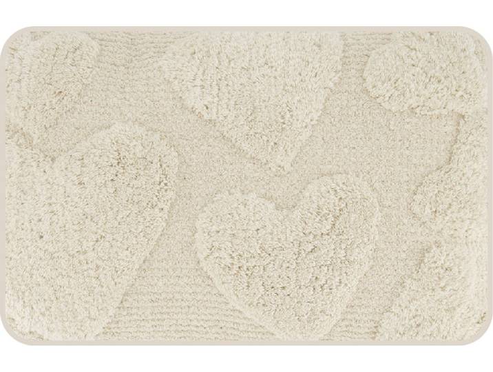 Zusss Badmat Hartjes 100% Katoen White