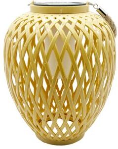 Outdoor Solar Garden Lights Solar Imitation Bamboo Lantern Outdoor, Courtyard Decoration Garden Light, Waterproof Plastic Rattan Lantern style 2