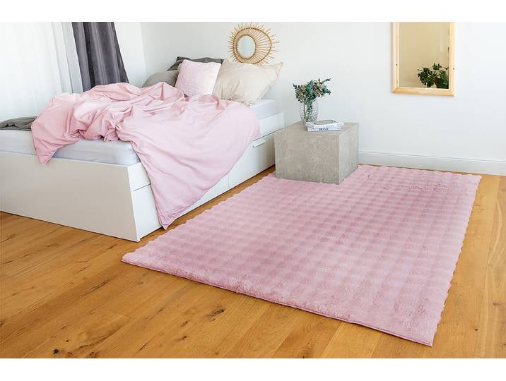 Hochflorteppich Hailey 125 200 x 290cm Pink/Rosa