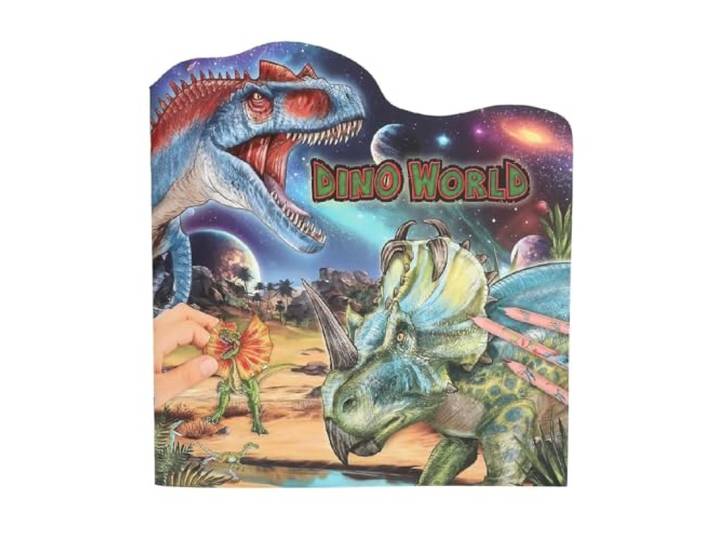 Depesche Dinosaurus 13354 Dino World Kleur- en Stickerboek
