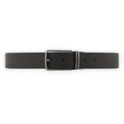 A|X Armani Exchange für Herren. XM002836AF24982MC038 Schwarzer Plattengürtel (OSFA), Lässig, Klassisch, Leder
