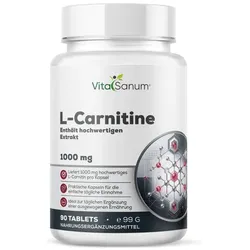 VitaSanum® L-Carnitin – 1 Kapsel Tagesportion mit 1000 mg L-Carnitin
